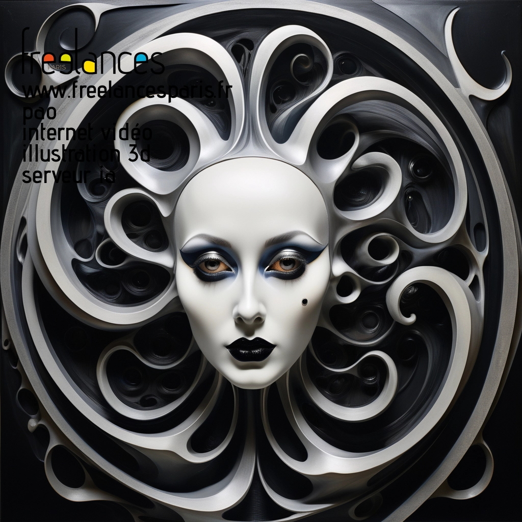 Pao mise en page internet vidéo illustration 3d serveur IA générative AI freelance paris studio de création magazines ufrkojv0